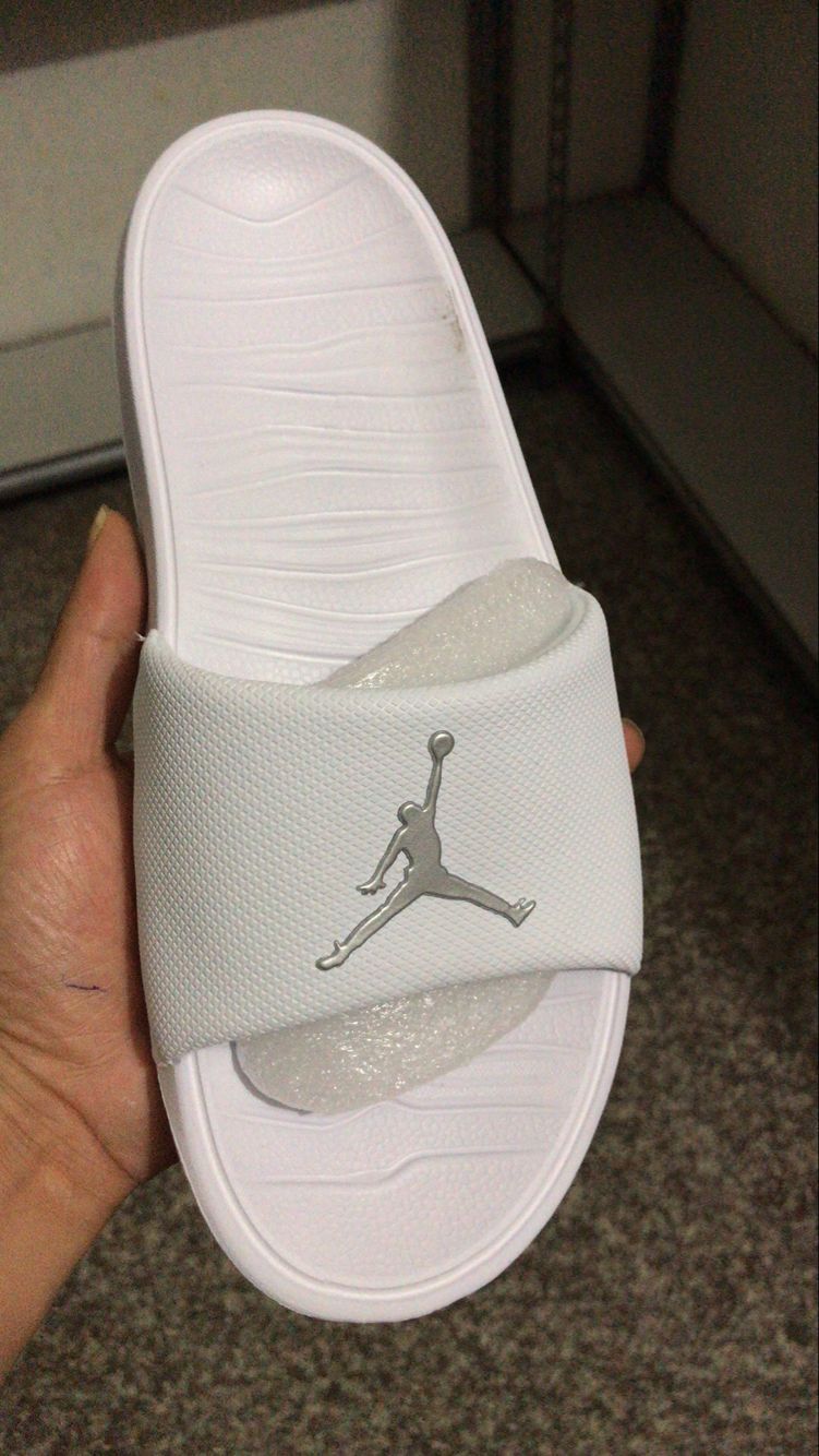Jordan Break Silde Sandals White Grey